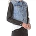 Rag & Bone Jean Jacket with Leather Sleeves