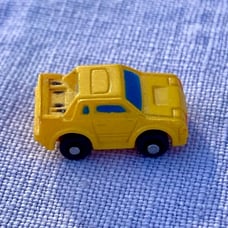 Vintage Galoob Micro Machines INSIDERS 80’s Toyota MR2 Yellow Mint, Very Rare!