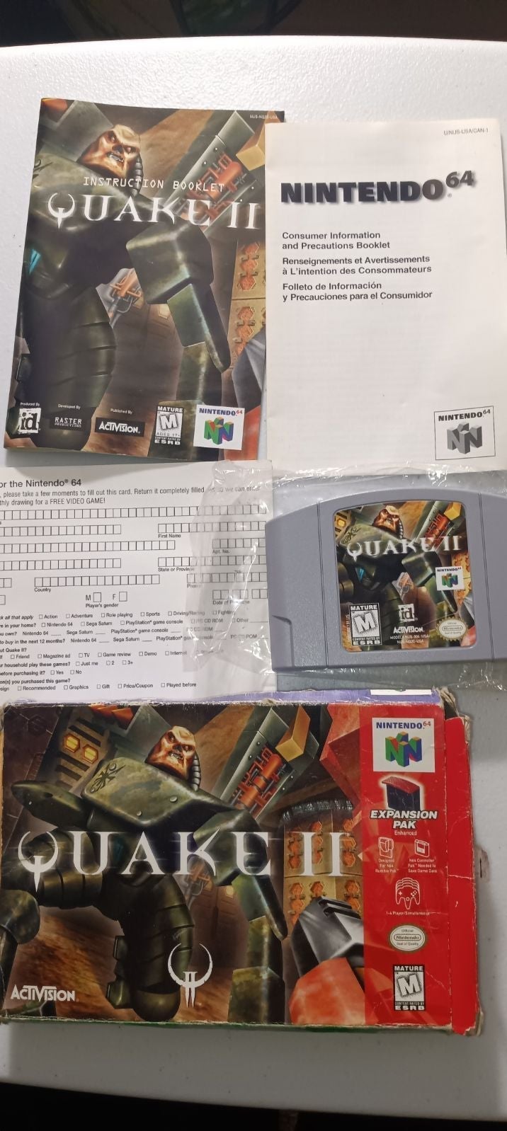 Quake 2 for N64 cib