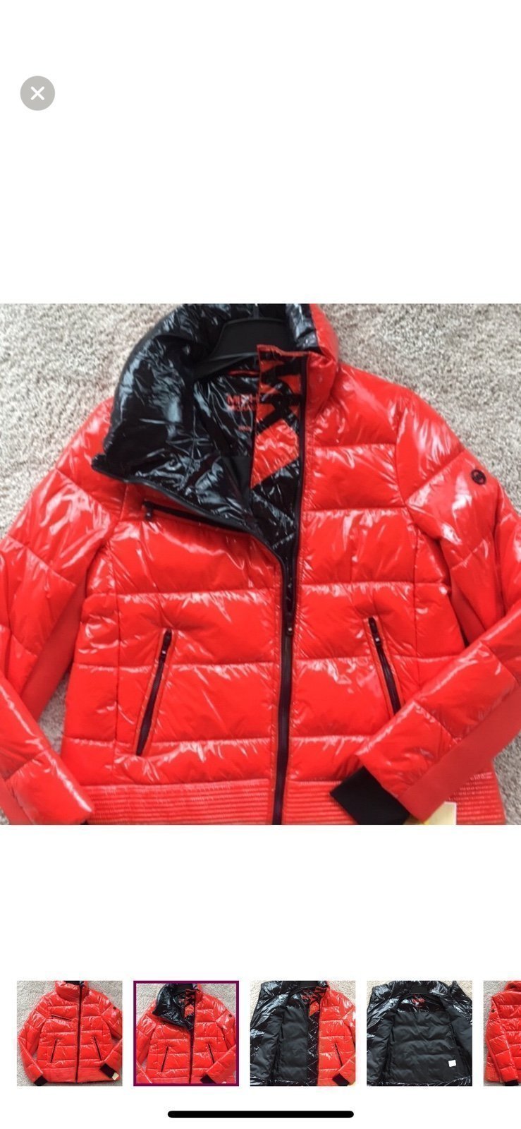 SoldOut New Stunning Michael Kors MEDIUM shiny red jacket