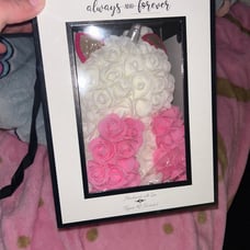 Adorable valentine rose teddy bear