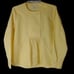 Unique Masai Copenhagen Buttery Yellow Pleated Hem Long Sleeve Blouse size M