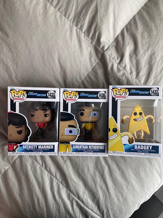 Lot of 3 Star Trek Lower Decks Funko Pops