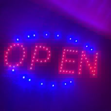 LED Open Sign, Bright High Visibility Advertisement Board Electric Display Sign