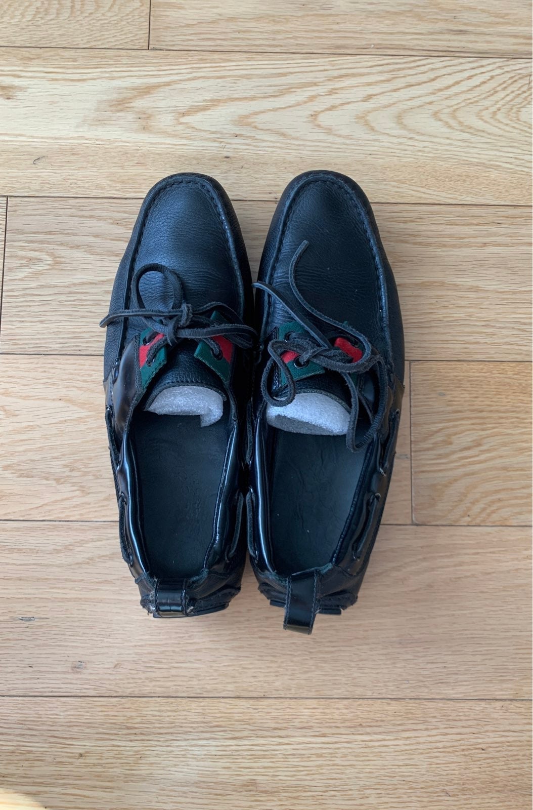 Gucci Mens Black Leather Loafer (US 8)