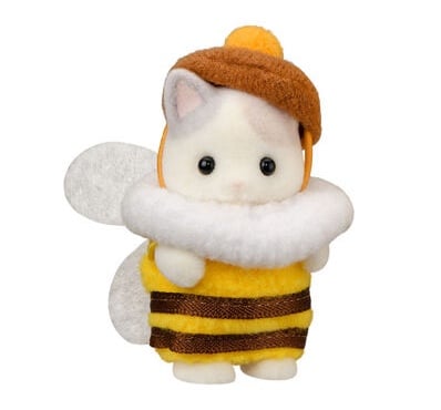 C452-5 Epoch Sylvanian Families Calico Critters Baby Honey Bee Latte Cat