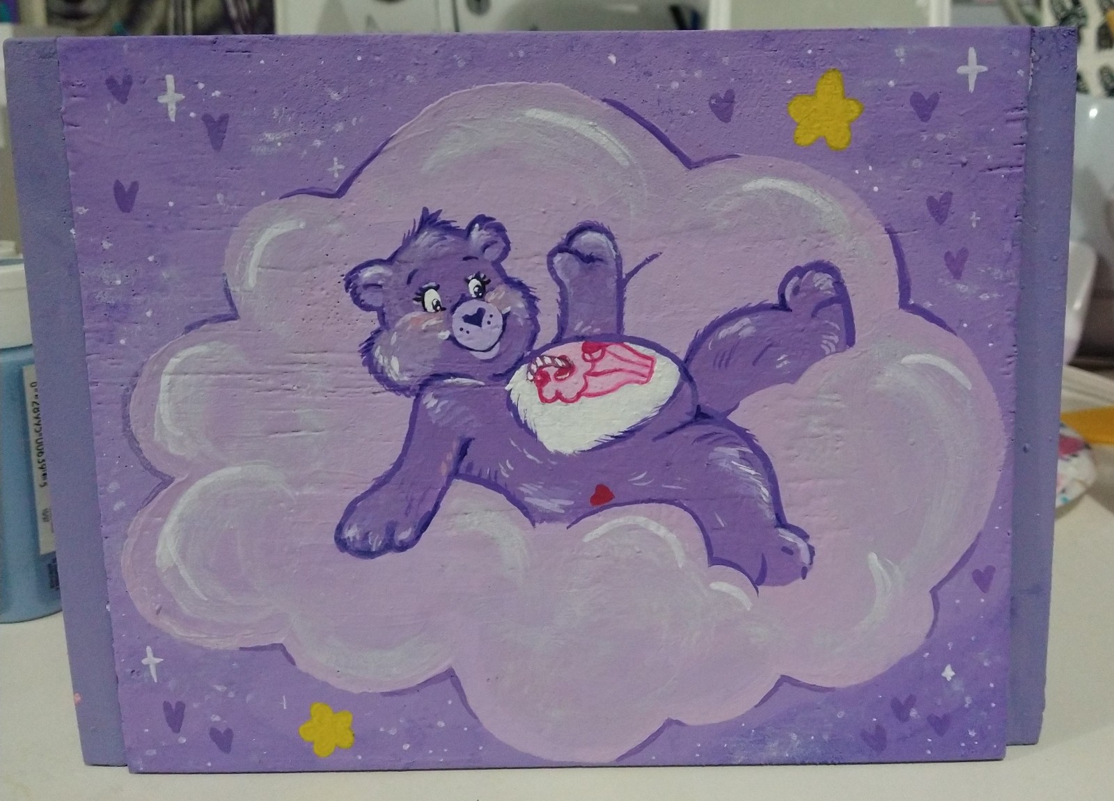 Hand painted Share Bear box