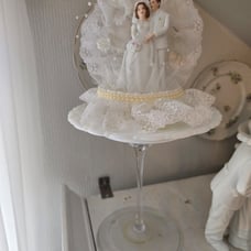 Vintage wedding cake topper