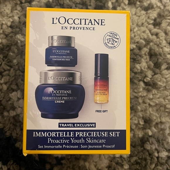 L'Occitane IMMORTELLE PRECIEUSE SET 50ml/15ml/5ml *NEW IN BOX*