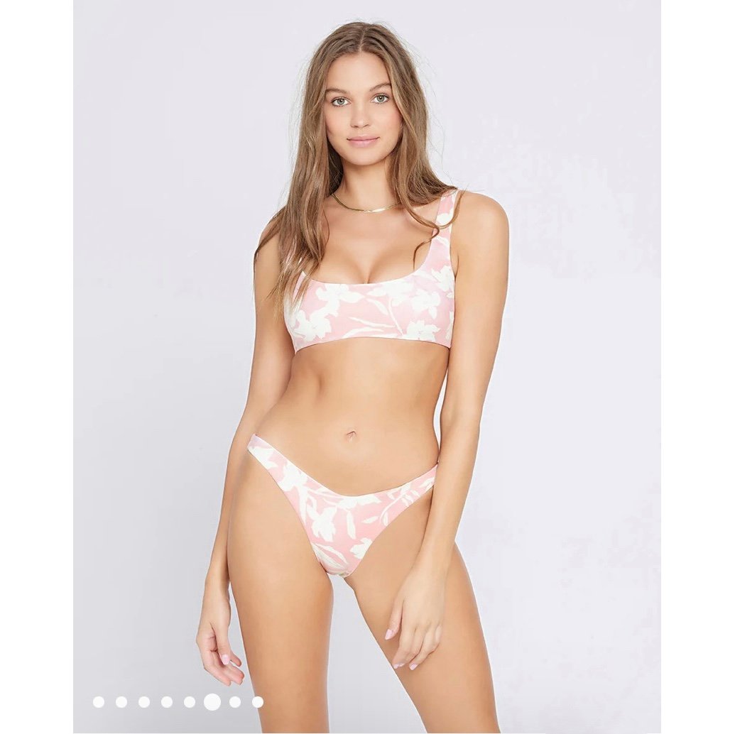 L*Space Paradise Blooms Bikini Set, Lizzie Top & Cabana Bottom, NWT