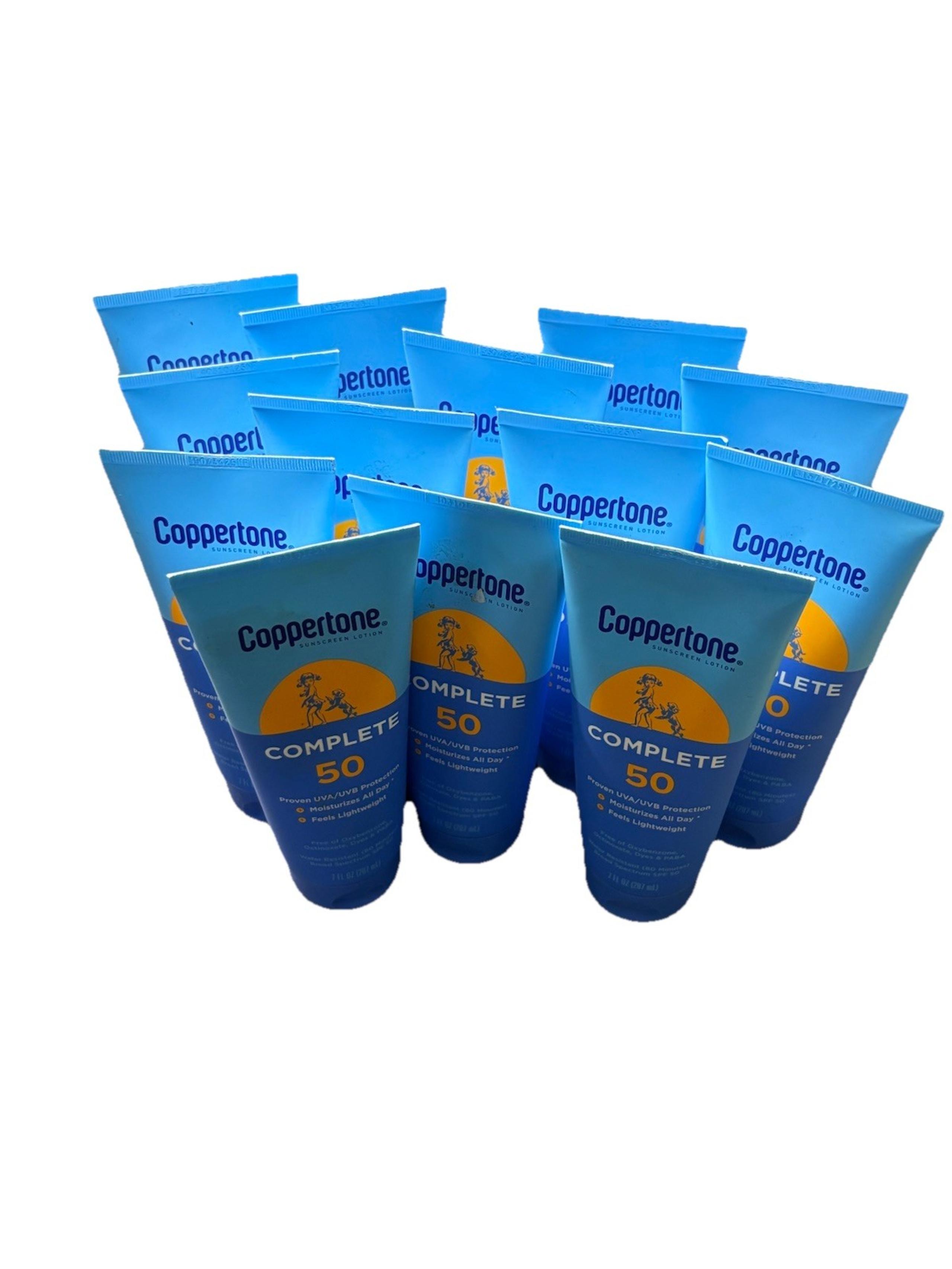 13x Coppertone Complete Sunscreen Lotion, Broad Spectrum SPF 50 7oz EXP 4/2025+