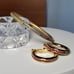Bracelet & Earrings Set NEW Gold Plated Vintage Rainbow Glass Rhinestone Clip-On