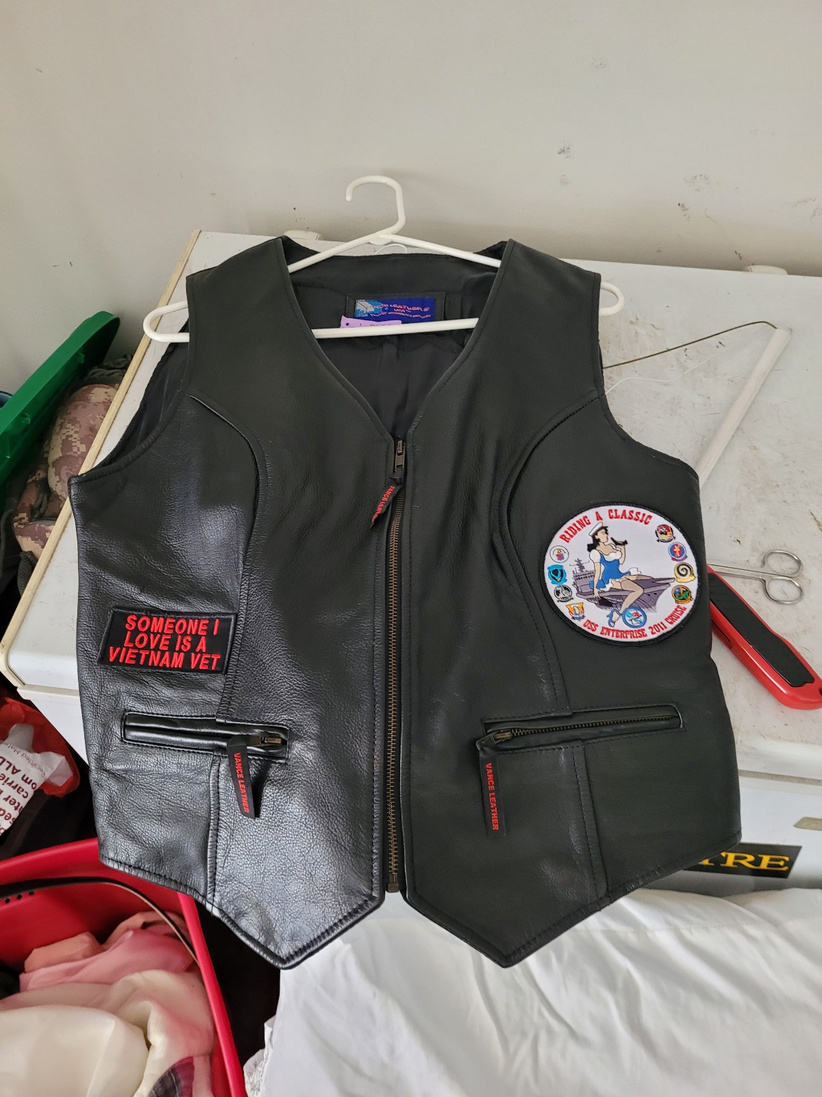 womens leather vestwomens