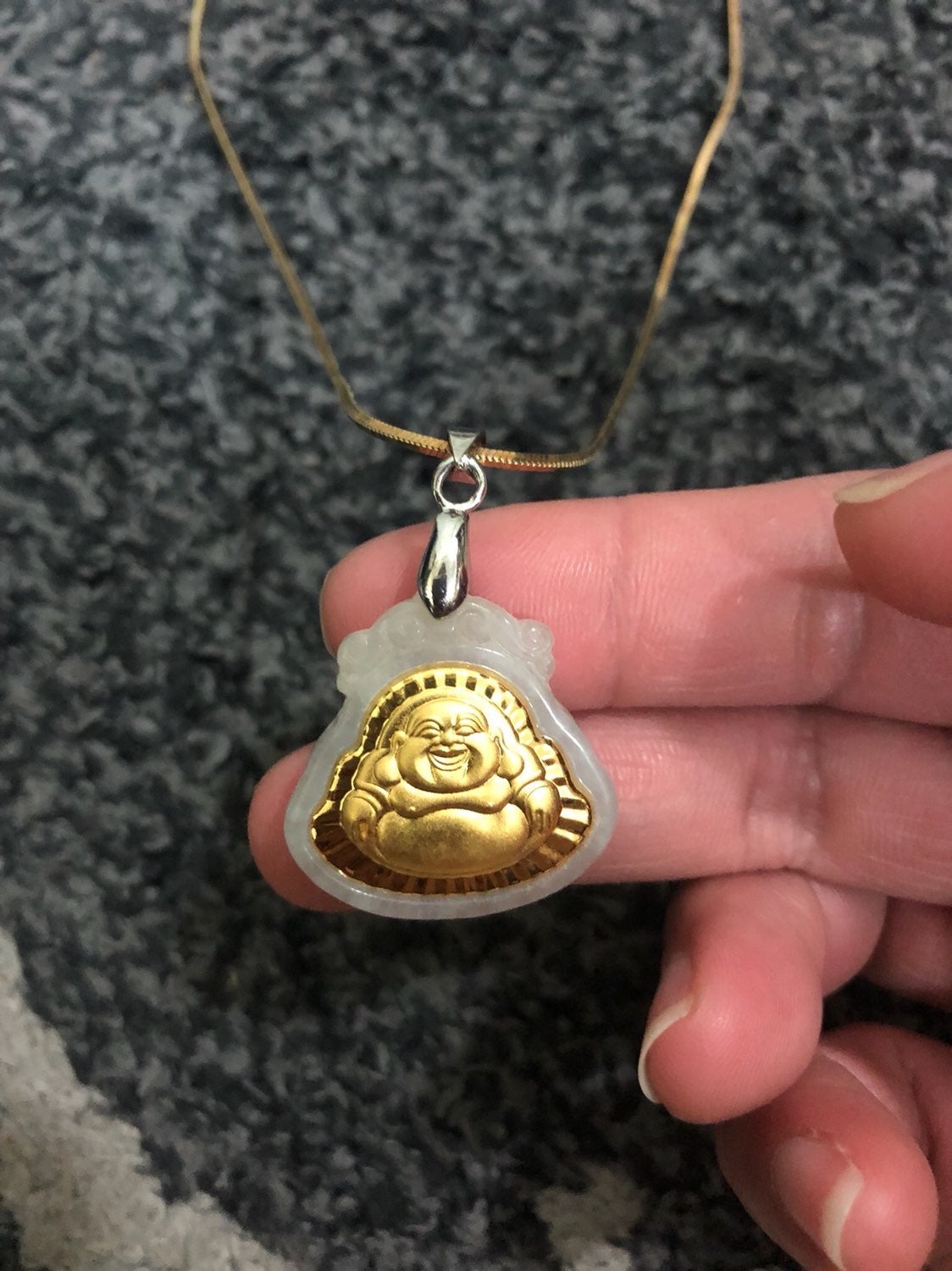 Jade Buddah Pendant