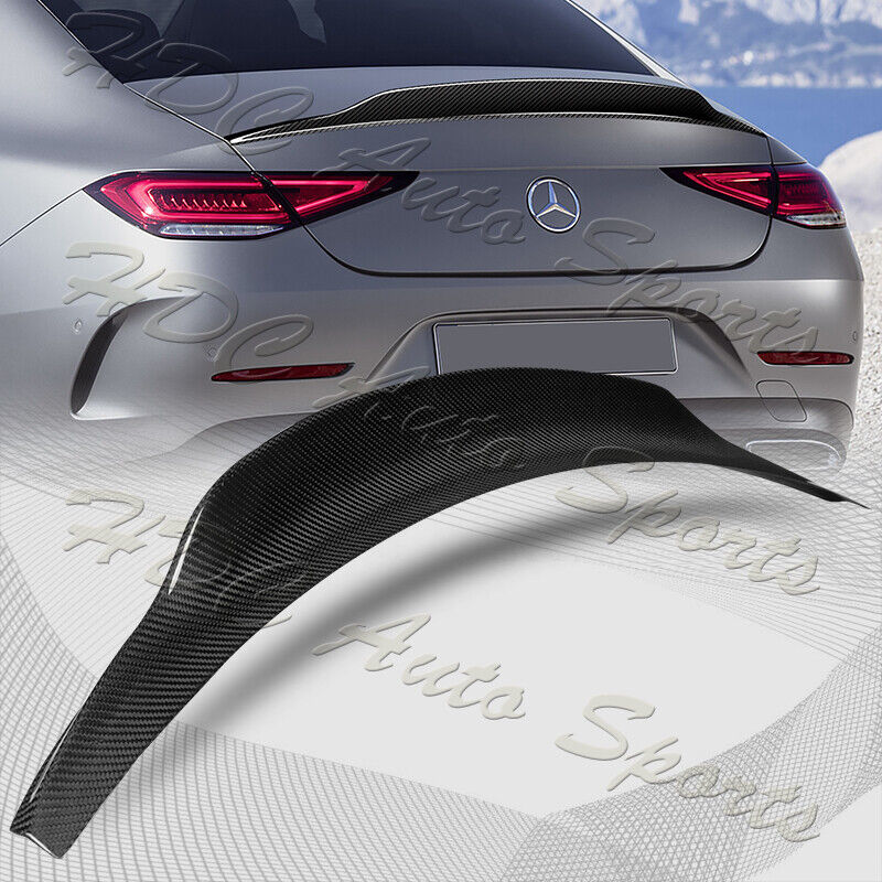 For 2019-2023 Mercedes CLS-Class C257 PSM-Style Carbon Fiber Rear Trunk Spoiler