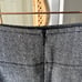 Tory Burch Barrick Skirt Grey Blue Wool Herringbone Lined Belted Pencil Size 2