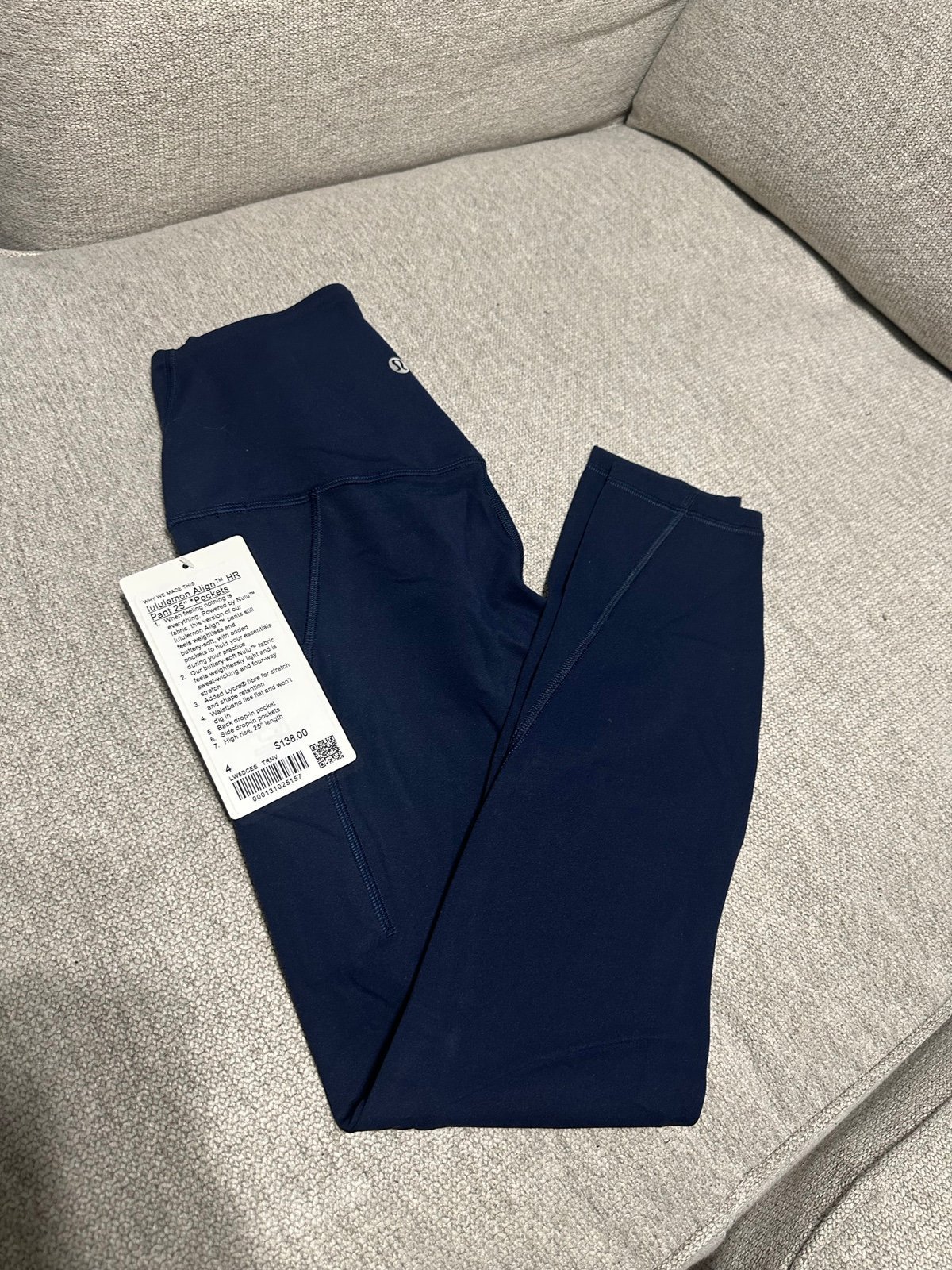 Align Pockets Size 4 25” True Navy