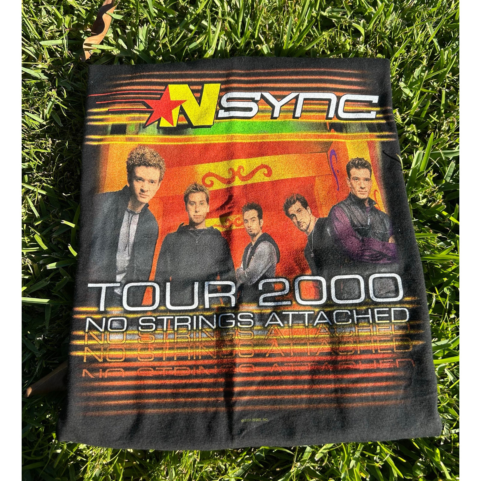Vintage *NSYNC Tour T Shirt 2000 Front and Back Graphic Y2k Nsync Boy Band Shirt
