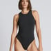 NWT Everlane Black The Cutaway Sleeveless Tank Thong One-Piece Bodysuit