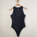 NWT Everlane Black The Cutaway Sleeveless Tank Thong One-Piece Bodysuit