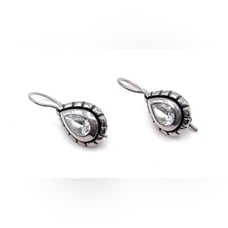 W1202 Retired Silpada Zirconia Teardrop Earrings