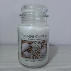 Yankee Candle SandalWood Vanilla 22 oz Original Large Jar Candle NEW