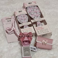Love shack fancy X goody collab bundle wet brush, hand sanitizer holder/diffuse