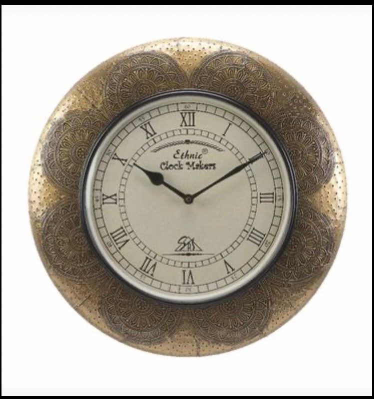Handcrafted wooden wall clock