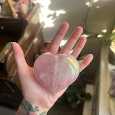 Angel aura heart crystal