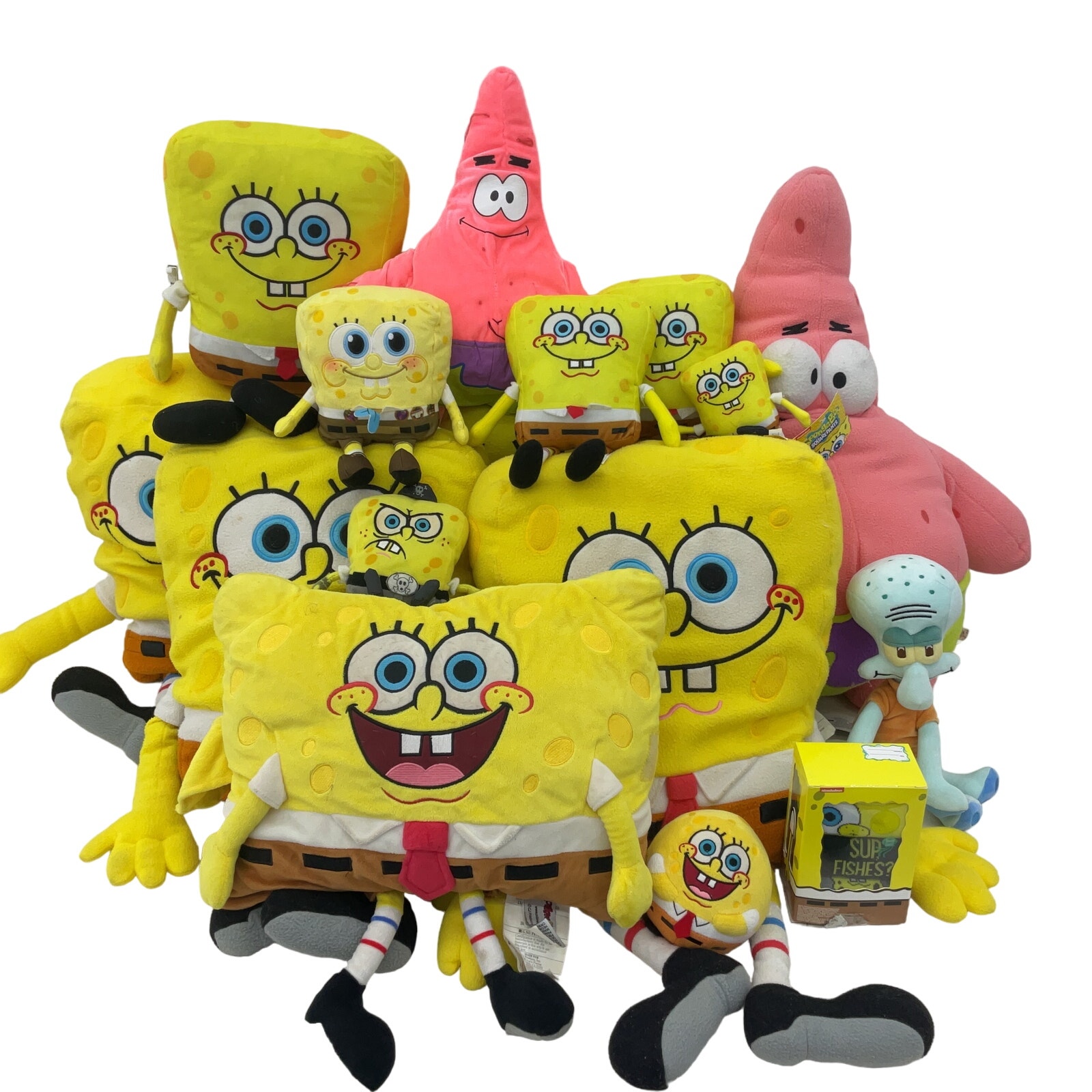 Mixed Preowned LOT 13 lbs Spongebob Squarepants Character Plush Dolls Patrick