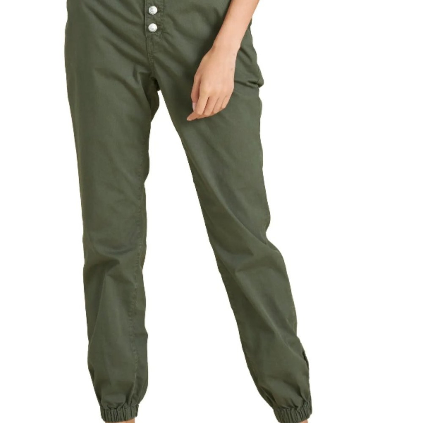 Veronica Beard Tedi Paperbag Waist Stretch Cotton Jogger Pants