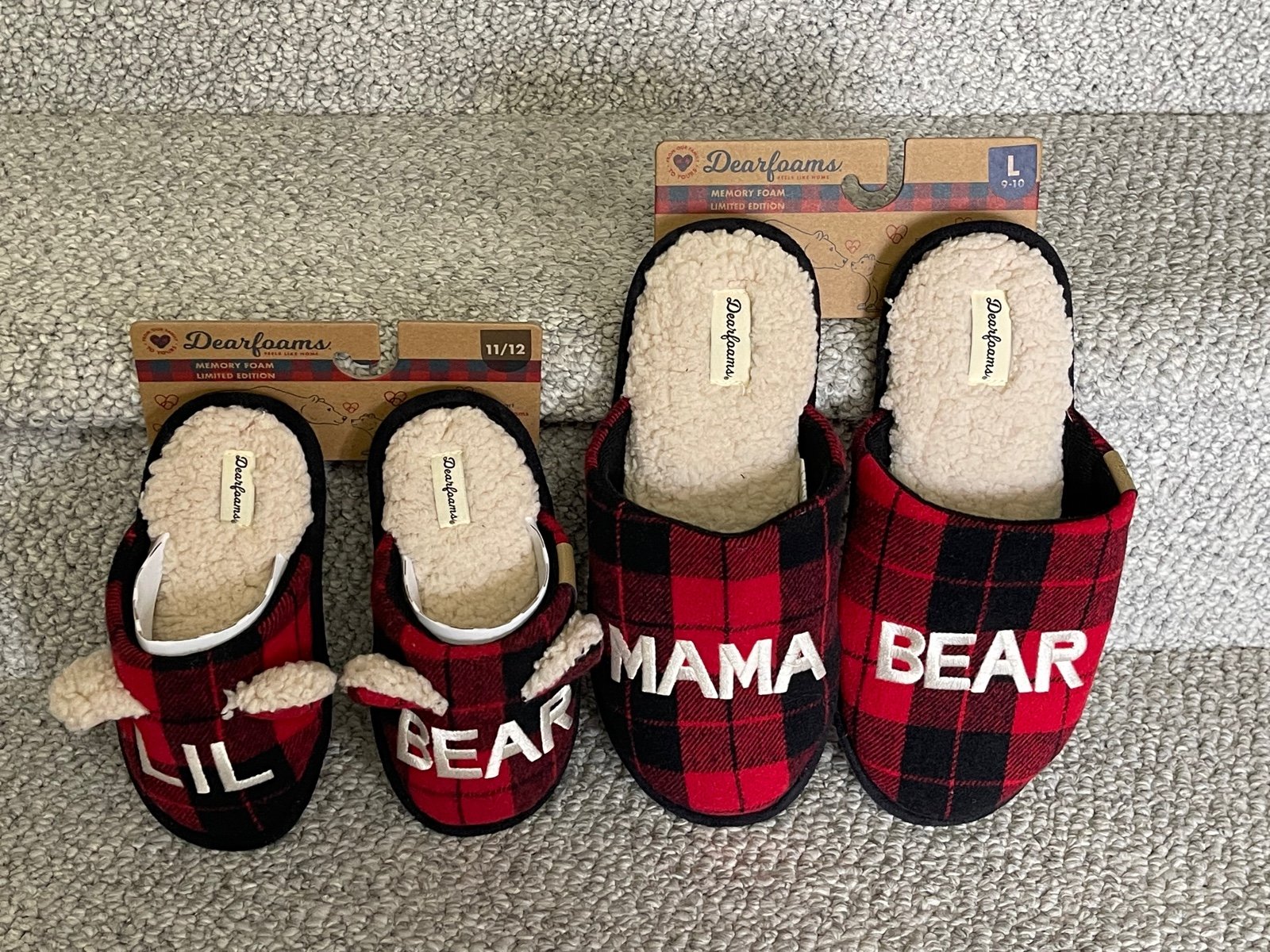 Mama Bear/Lil Bear Dearfoam Slippers