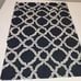 3 Pottery Barn Kendra Trellis Euro Sham Midnight Blue Navy