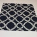3 Pottery Barn Kendra Trellis Euro Sham Midnight Blue Navy