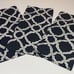 3 Pottery Barn Kendra Trellis Euro Sham Midnight Blue Navy