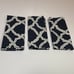 3 Pottery Barn Kendra Trellis Euro Sham Midnight Blue Navy