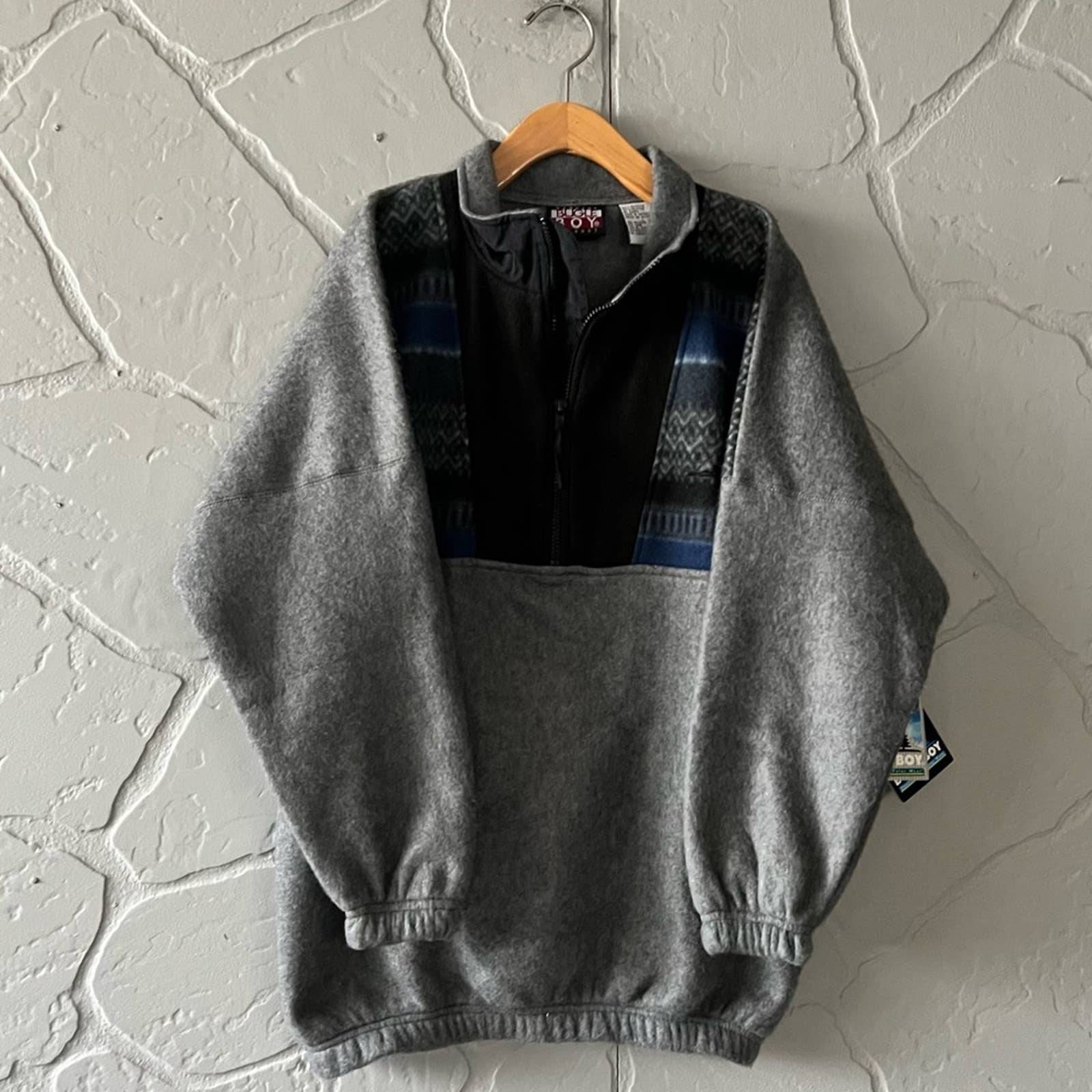 Vintage Bugle Boy Fleece Polar Wear Quarter Zip NWT