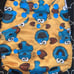 Cookie monster cloth diaper