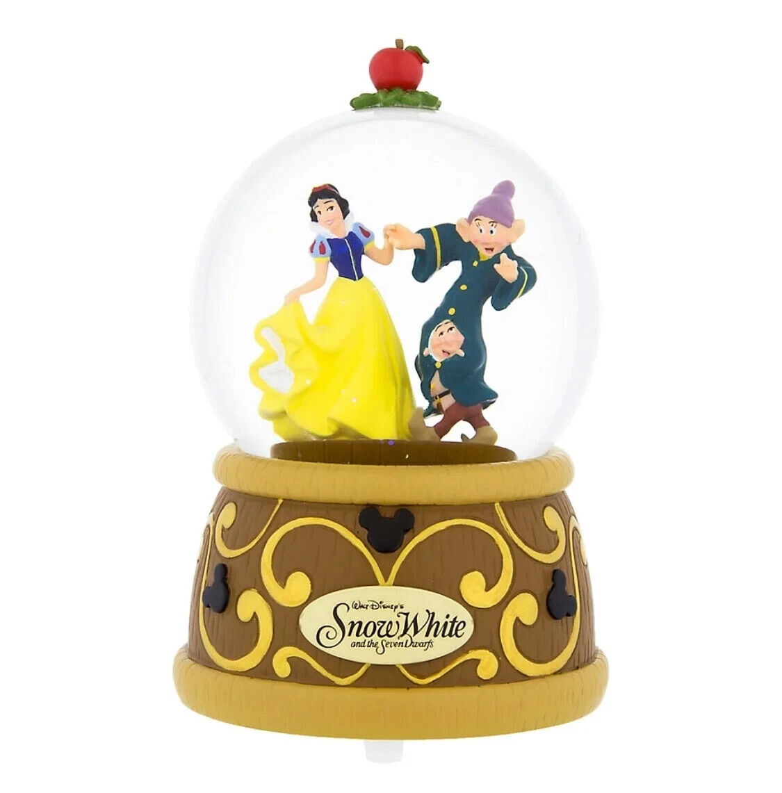 Disney Parks Snow White and Seven Dwarfs Snowglobe plays The Dwarfs Washing Song