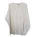 The Fox Collection Men's Off-White 100% Cotton Long Sleeve Crew Neck Sweater XL