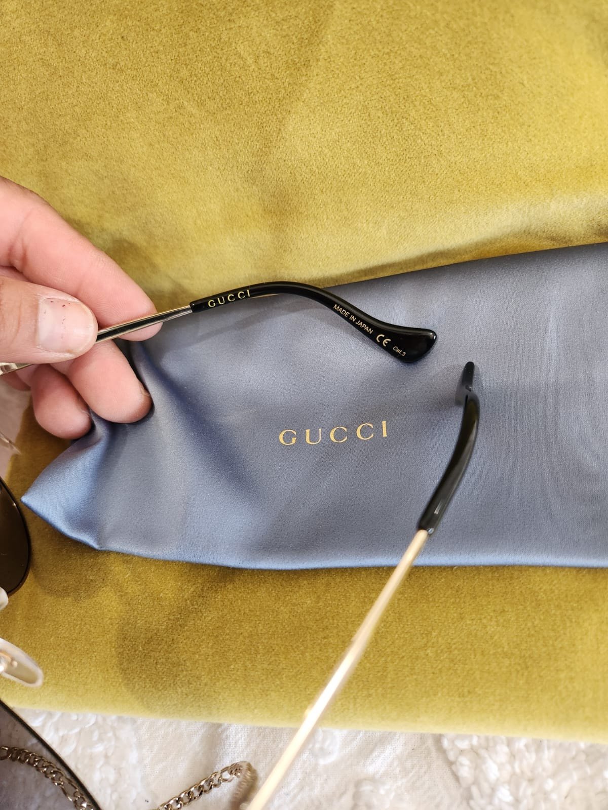 Gucci GG1088S-001 gold sunglasses woman