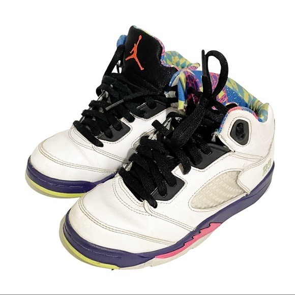 Air Jordan 5 Alternate Bel Air Youth Kids Sneakers White Retro Size 1.5Y