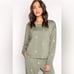 P.J. Salvage Wild Lands Lounge Long Sleeve Crewneck Top Size Small