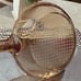 Vintage Corning Vision Amber Glass Skillet Pan w waffle grid. 10” x 2” EUC