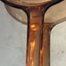 Vintage Corning Vision Amber Glass Skillet Pan w waffle grid. 10” x 2” EUC