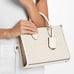 Michael Kors Mirella Small Signature Logo Crossbody Bag Light Cream Multi NWT