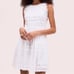 Kate Spade | Eyelet Lace Mini Dress Fresh White | Size 8