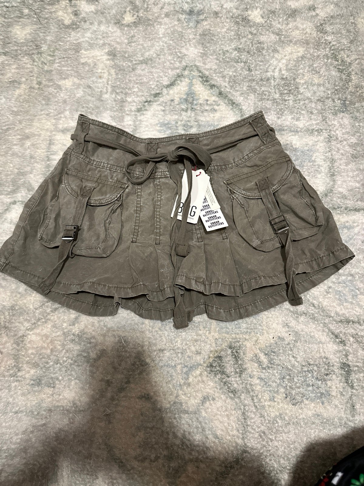 Urban outfitters khaki mini skirt