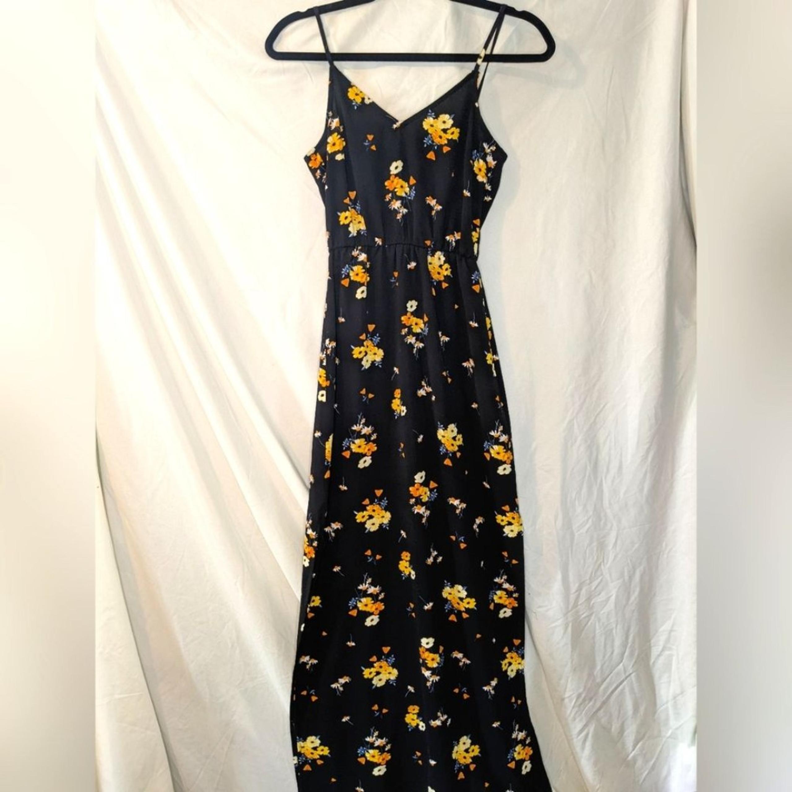 Divided by H&M Floral High Slit Dress, 0 / XS