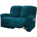 Reclining Love Seat Cover, 48 - 65 L, 6-Piece Velvet Stretch Loveseat